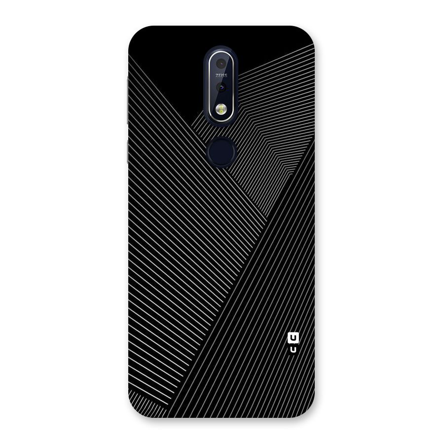 Aesthetic White Stripes Back Case for Nokia 7.1