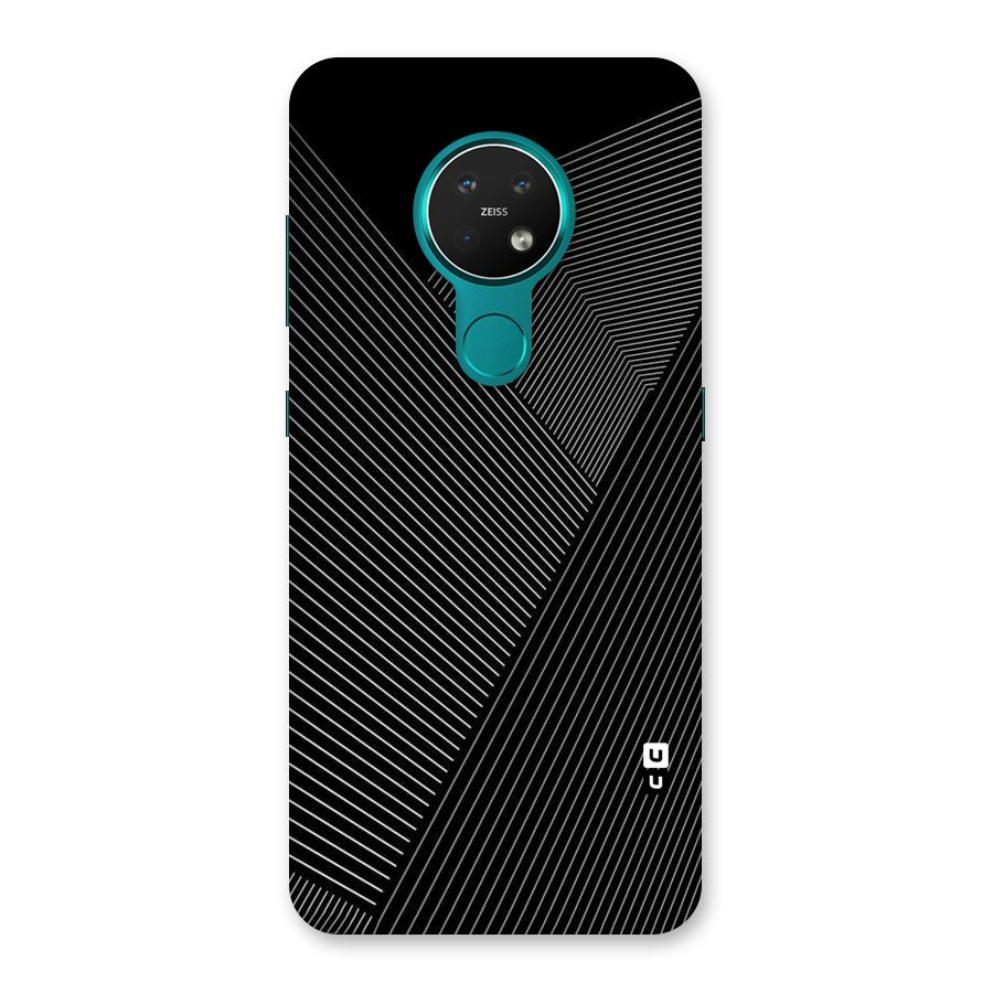 Aesthetic White Stripes Back Case for Nokia 7.2