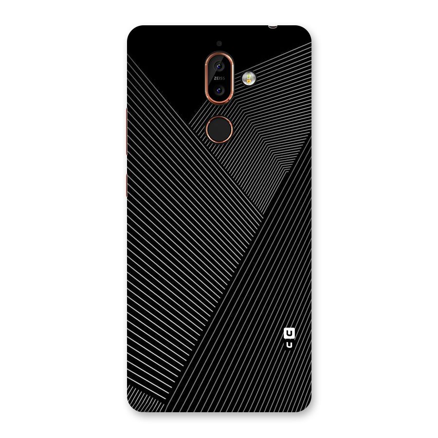 Aesthetic White Stripes Back Case for Nokia 7 Plus