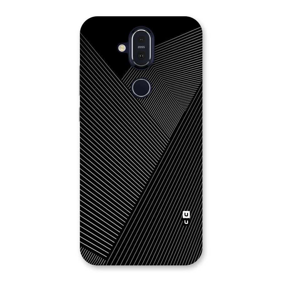 Aesthetic White Stripes Back Case for Nokia 8.1