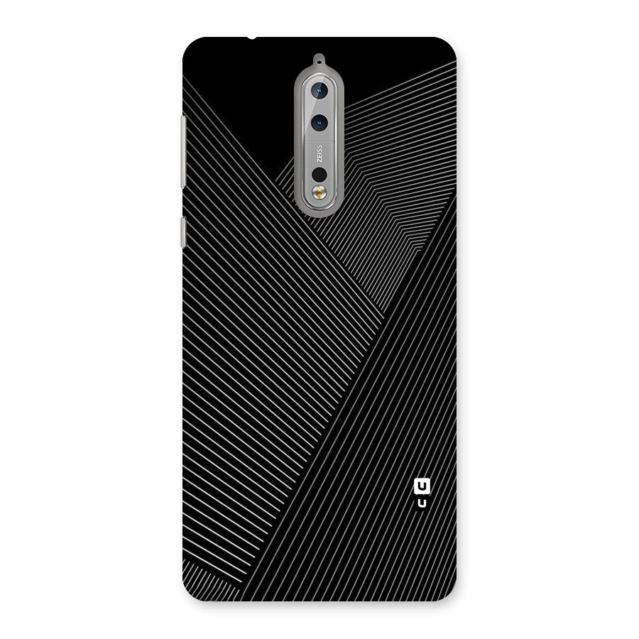 Aesthetic White Stripes Back Case for Nokia 8