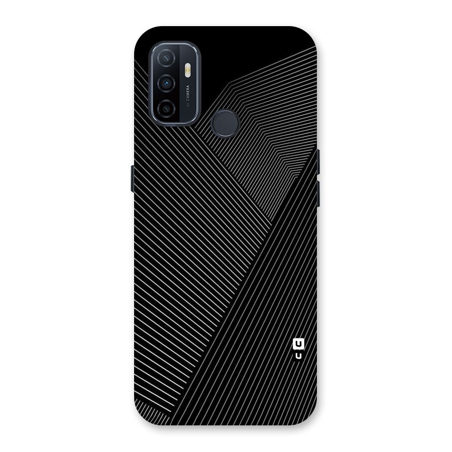 Aesthetic White Stripes Back Case for Oppo A32
