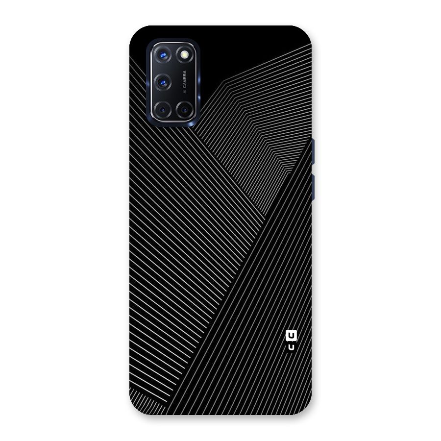 Aesthetic White Stripes Back Case for Oppo A52