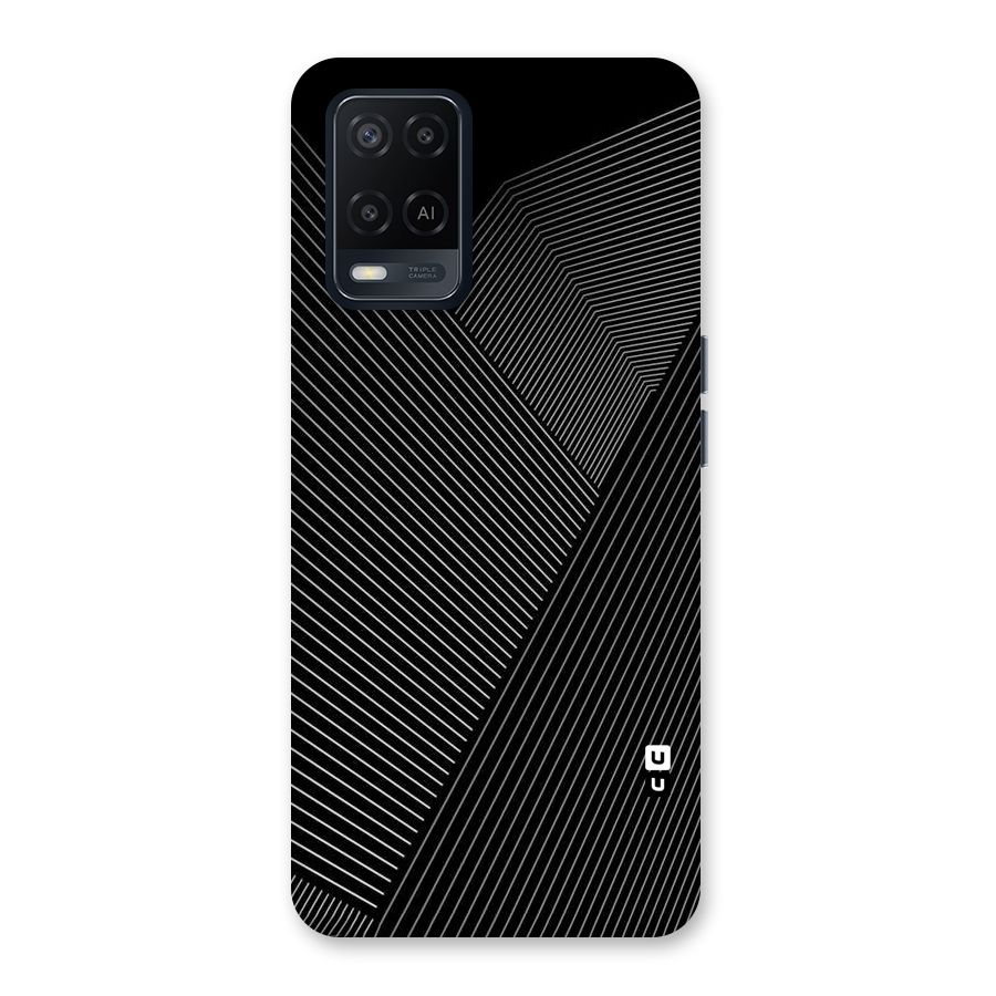 Aesthetic White Stripes Back Case for Oppo A54