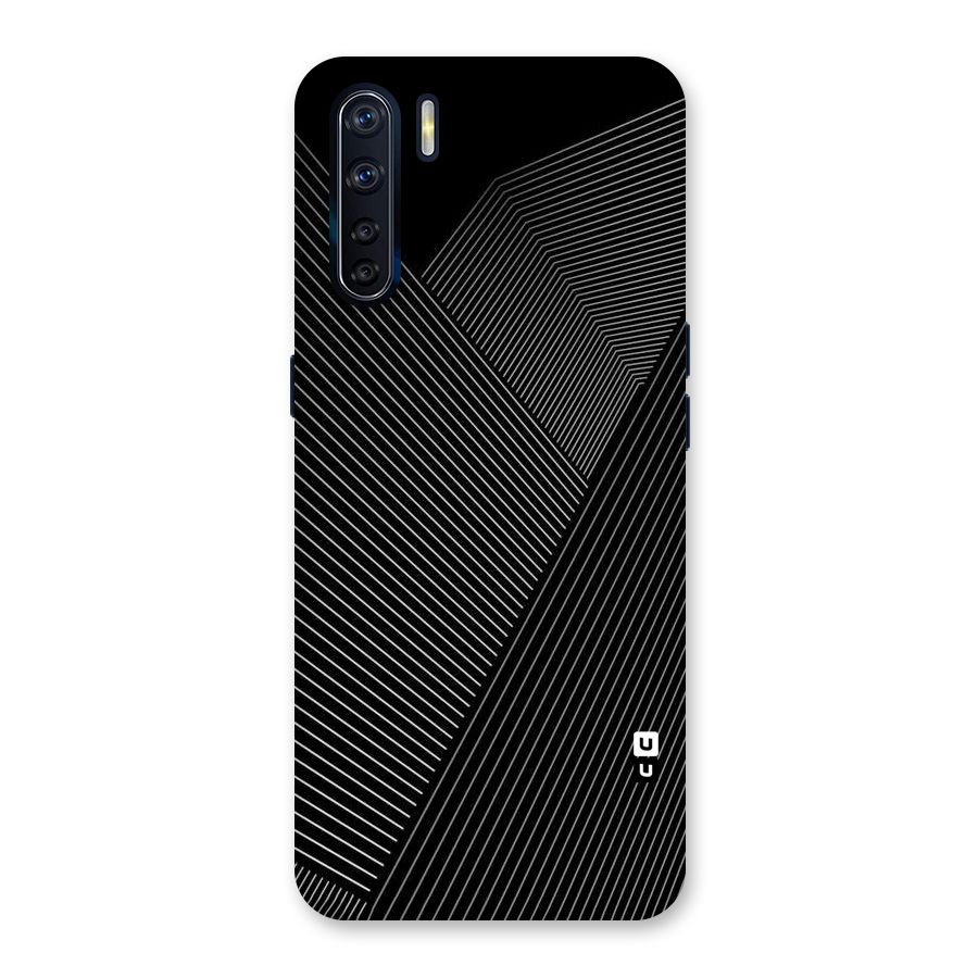 Aesthetic White Stripes Back Case for Oppo F15