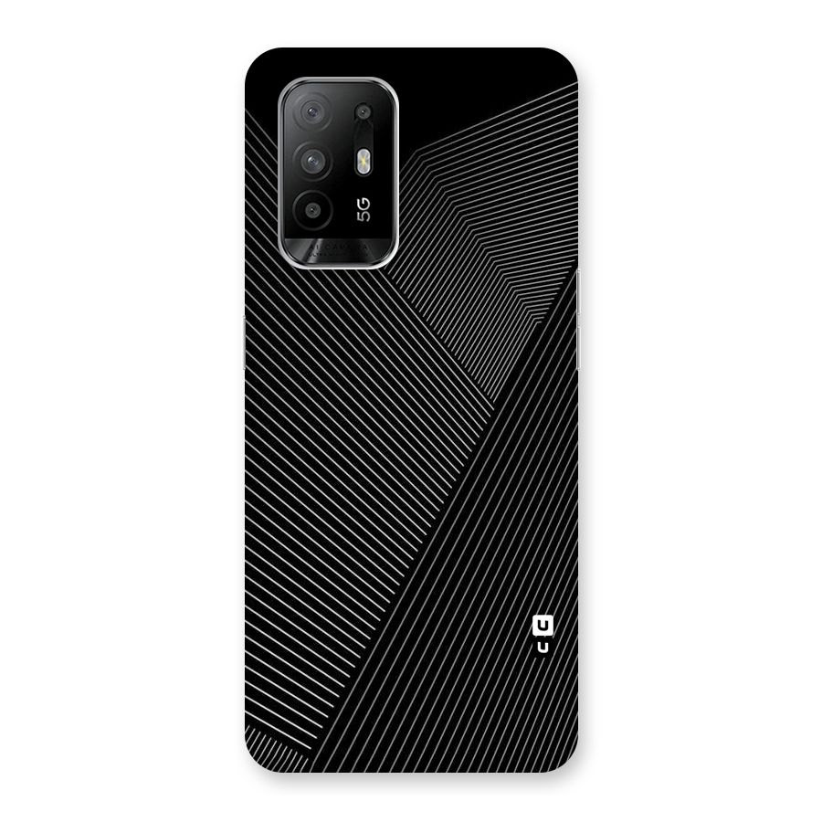 Aesthetic White Stripes Back Case for Oppo F19 Pro Plus 5G