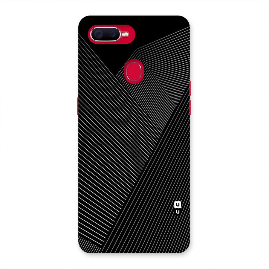 Aesthetic White Stripes Back Case for Oppo F9 Pro