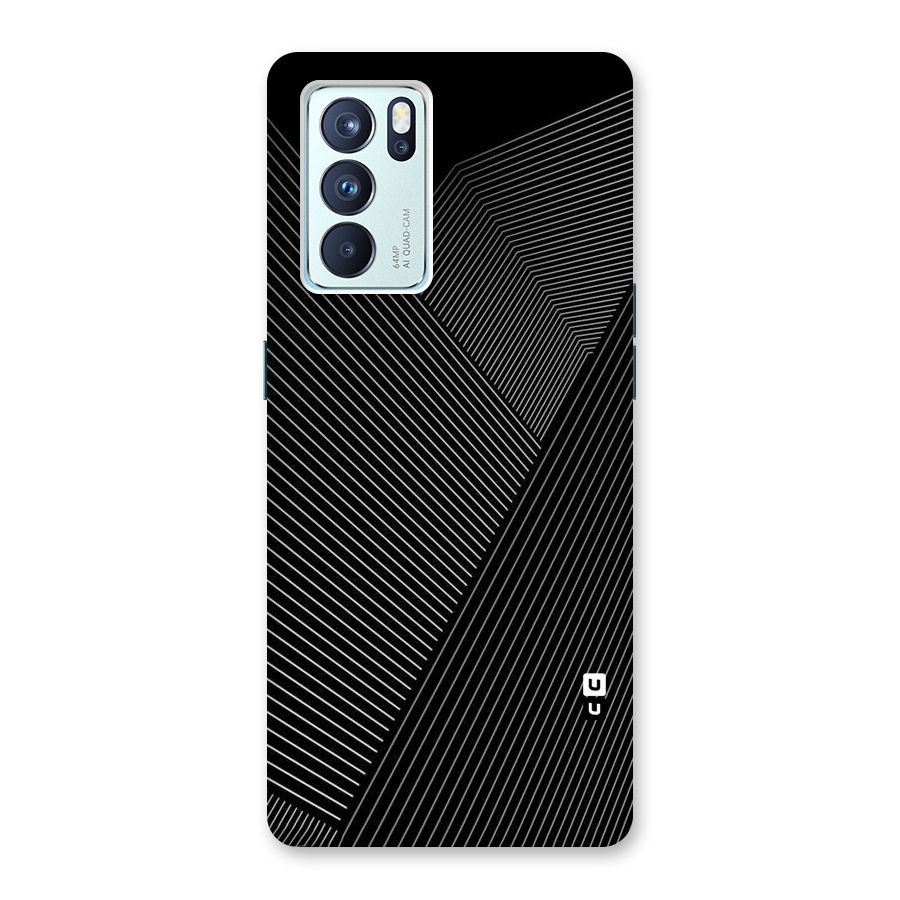 Aesthetic White Stripes Back Case for Oppo Reno6 Pro 5G