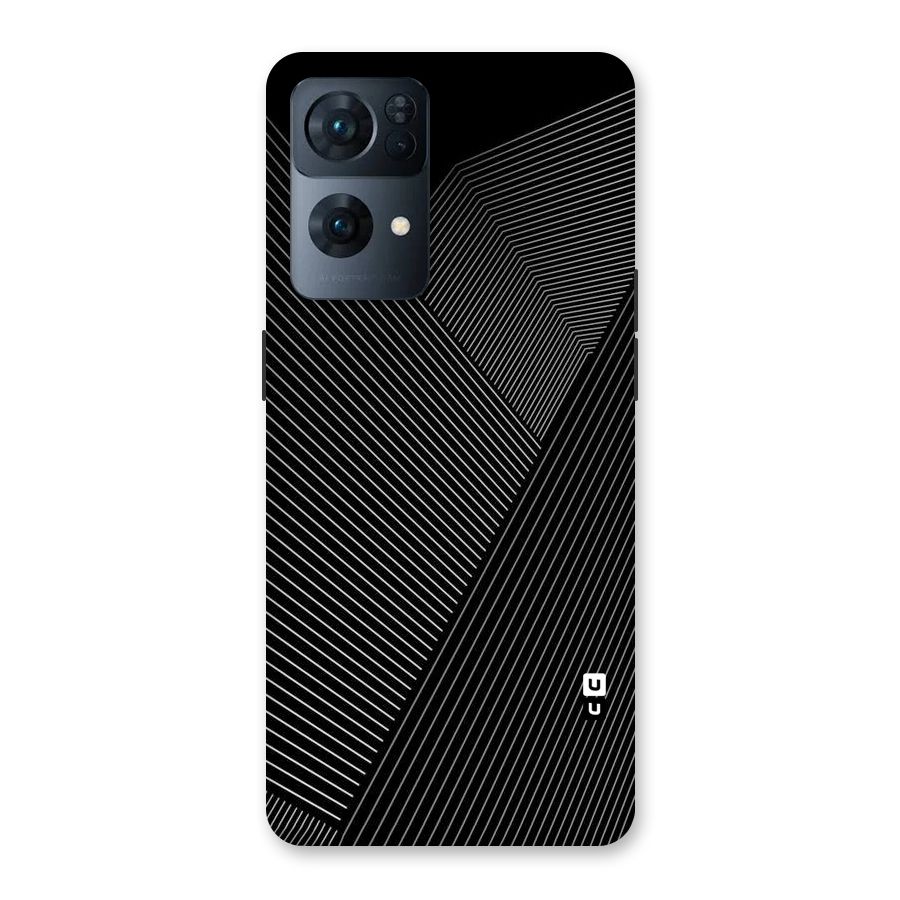 Aesthetic White Stripes Back Case for Oppo Reno7 Pro 5G