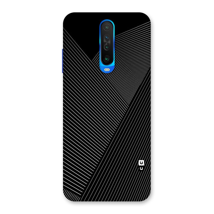 Aesthetic White Stripes Back Case for Poco X2