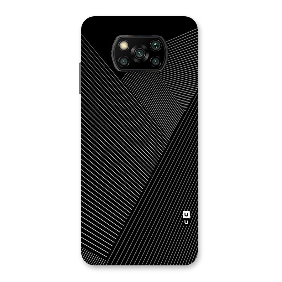 Aesthetic White Stripes Back Case for Poco X3