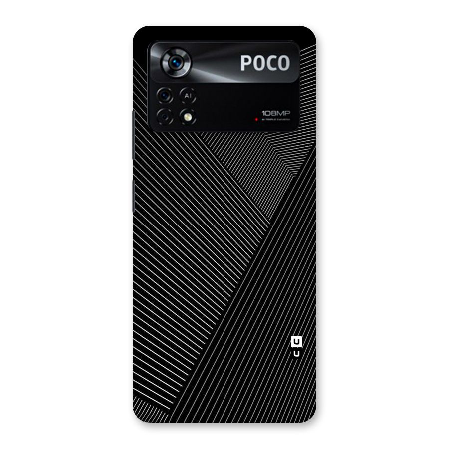 Aesthetic White Stripes Back Case for Poco X4 Pro 5G