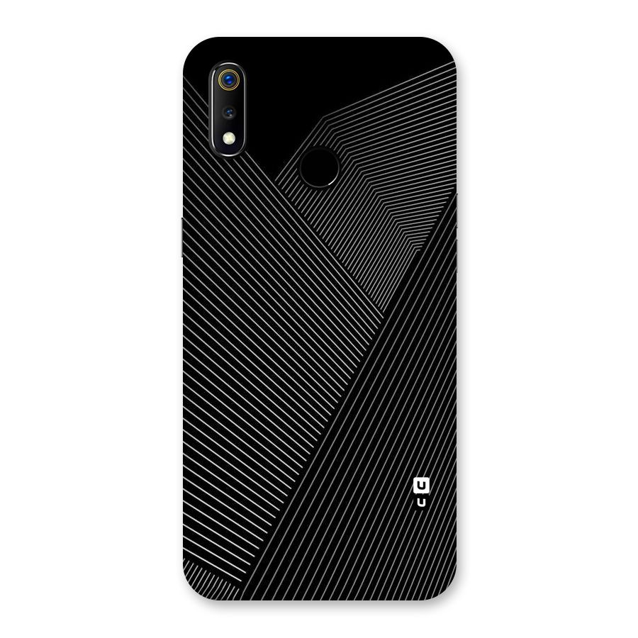 Aesthetic White Stripes Back Case for Realme 3