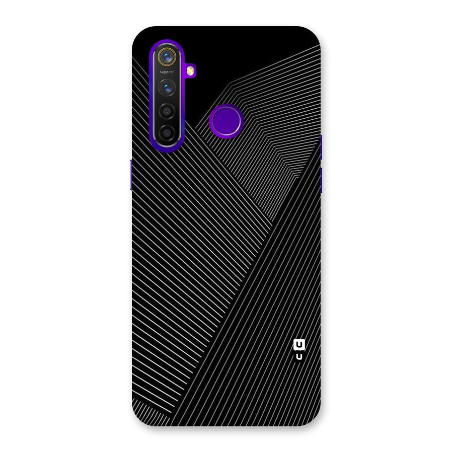 Aesthetic White Stripes Back Case for Realme 5 Pro