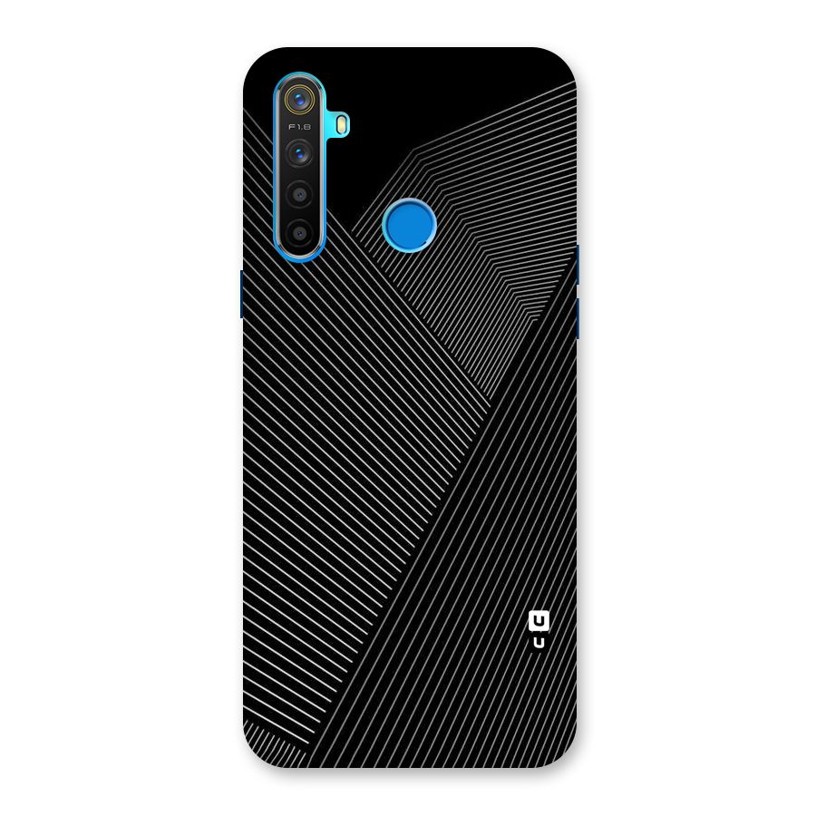 Aesthetic White Stripes Back Case for Realme 5s