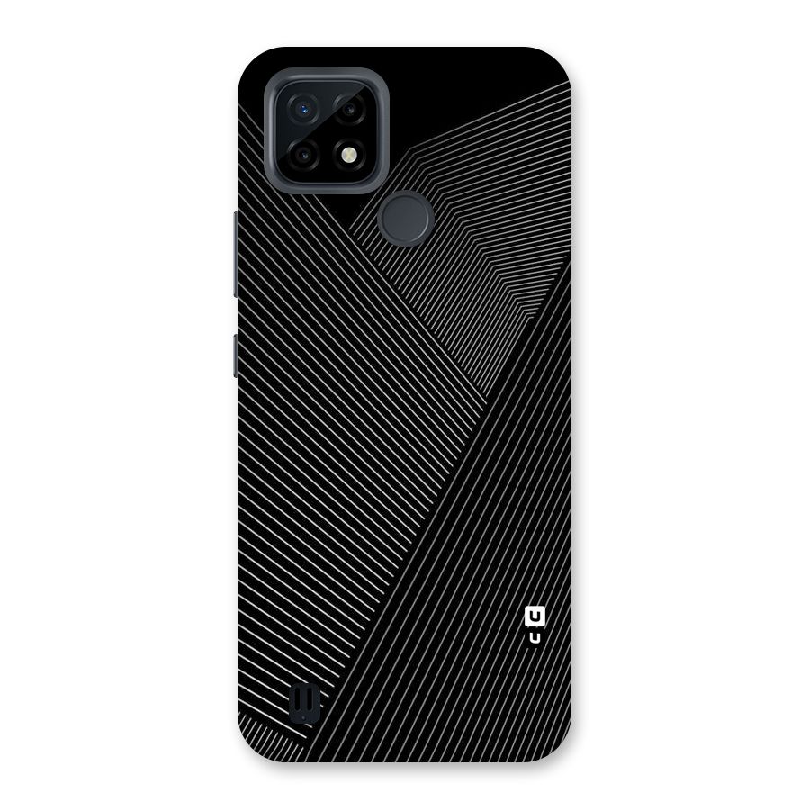 Aesthetic White Stripes Back Case for Realme C21