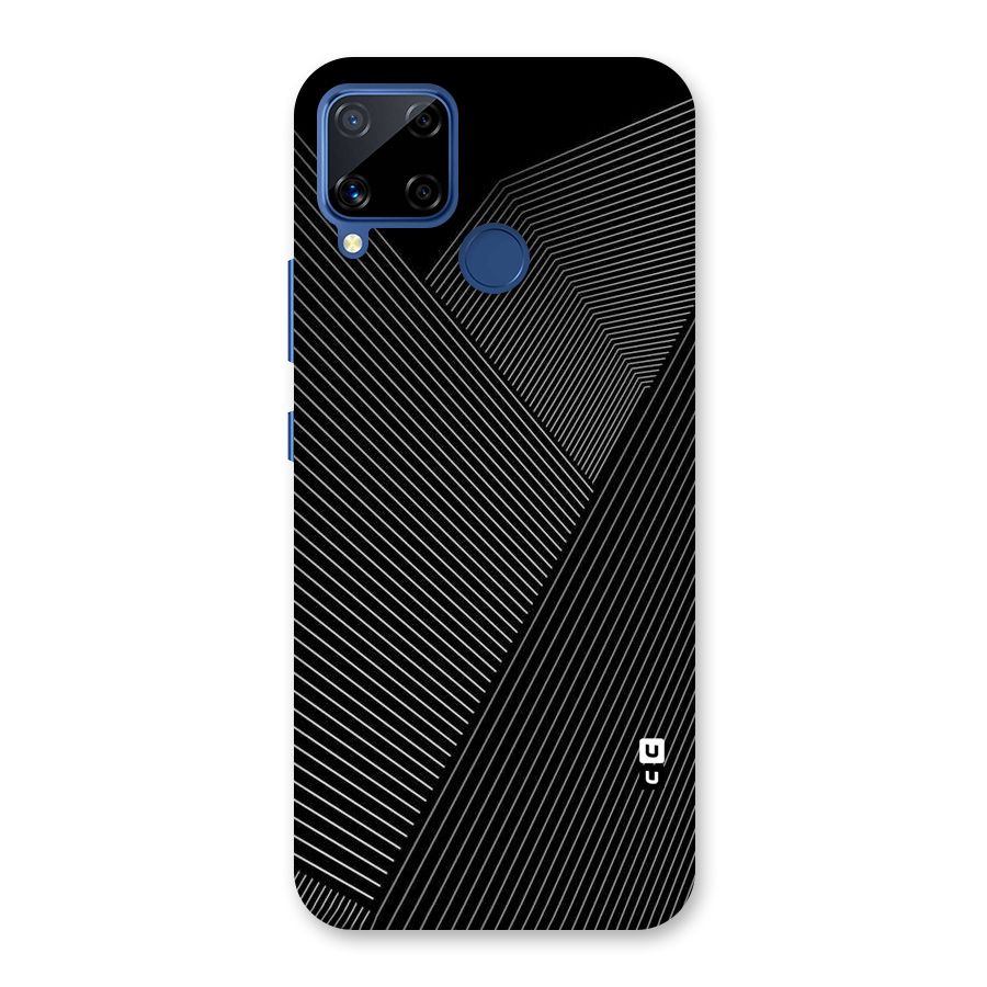 Aesthetic White Stripes Back Case for Realme Narzo 30A