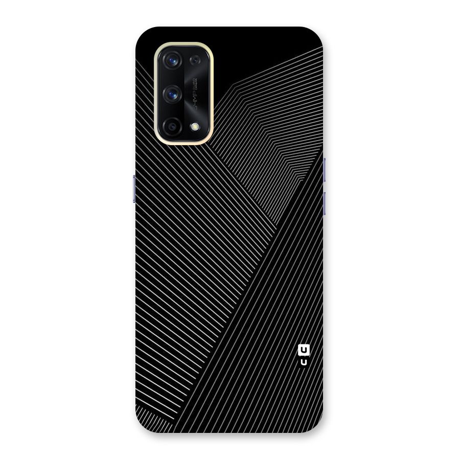 Aesthetic White Stripes Glass Back Case for Realme X7 Pro