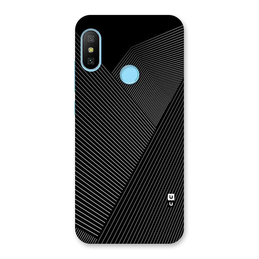 Aesthetic White Stripes Back Case for Redmi 6 Pro