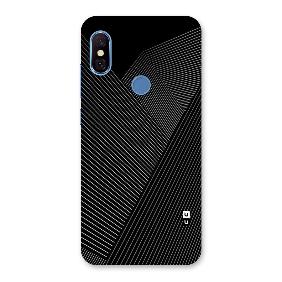 Aesthetic White Stripes Back Case for Redmi Note 6 Pro