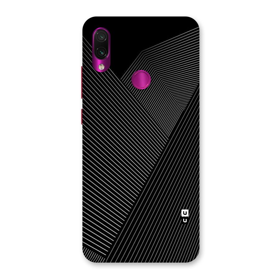 Aesthetic White Stripes Back Case for Redmi Note 7 Pro