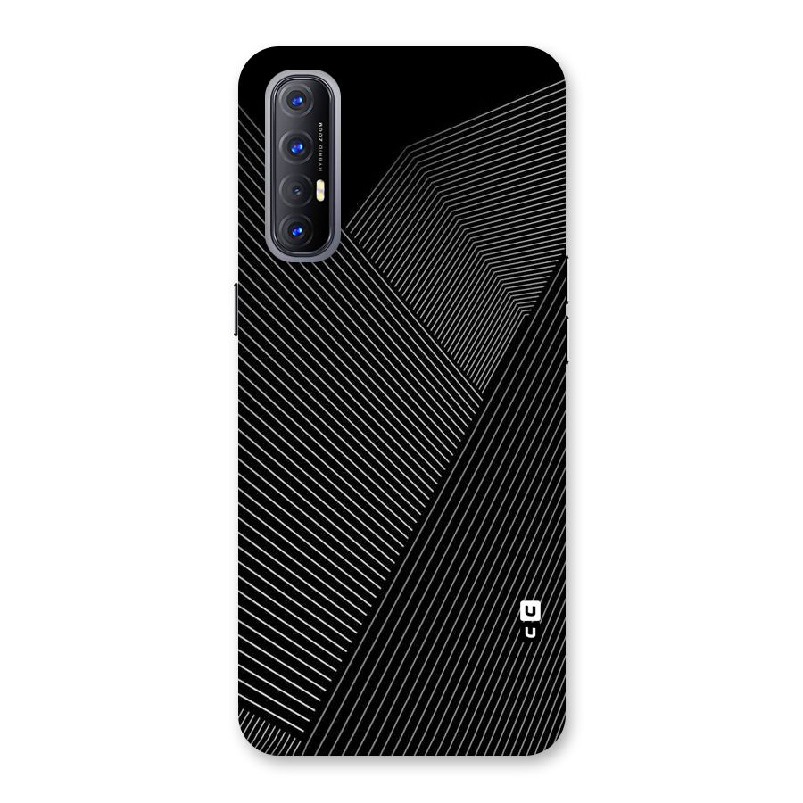 Aesthetic White Stripes Back Case for Reno3 Pro