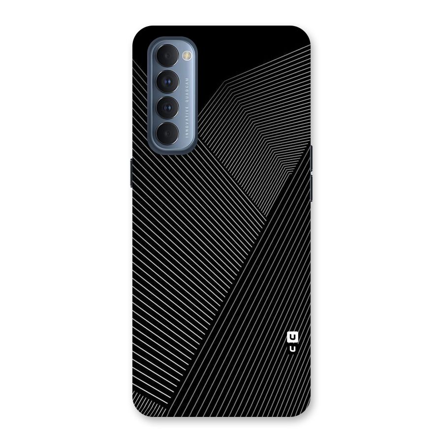 Aesthetic White Stripes Back Case for Reno4 Pro