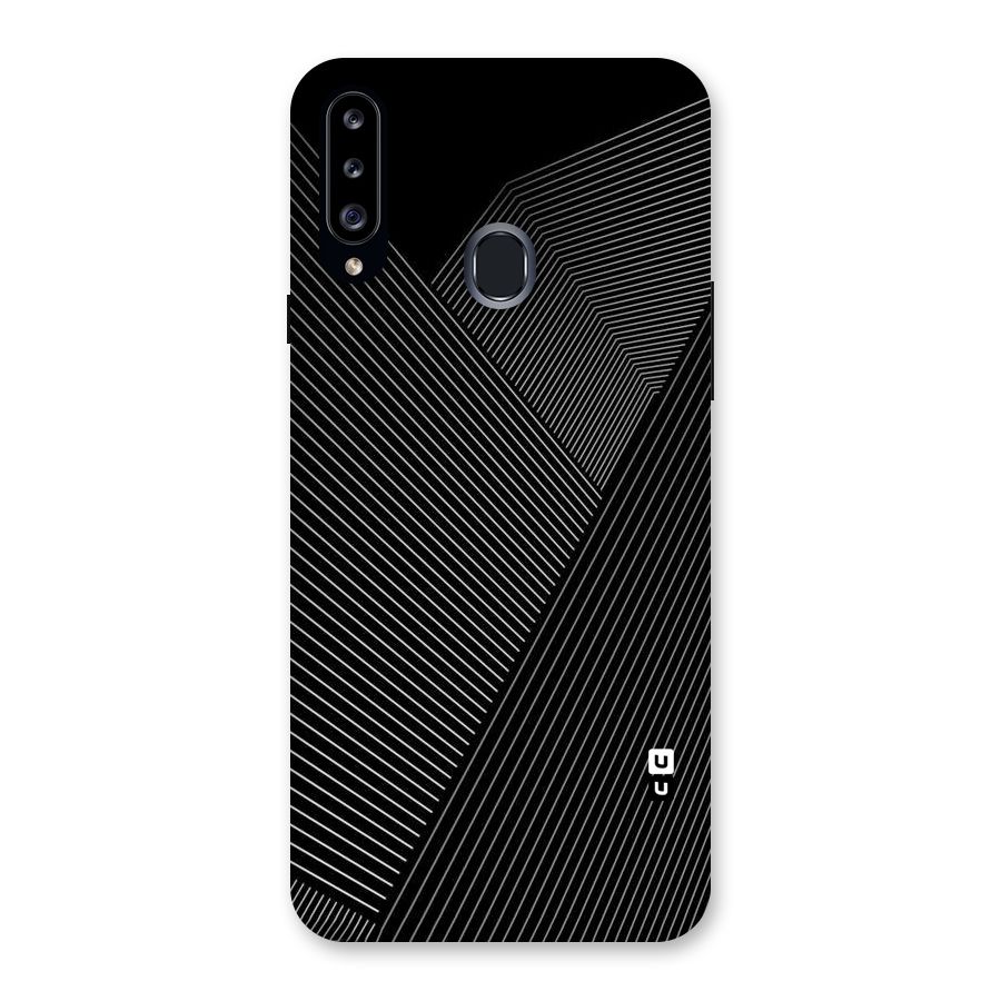 Aesthetic White Stripes Back Case for Samsung Galaxy A20s
