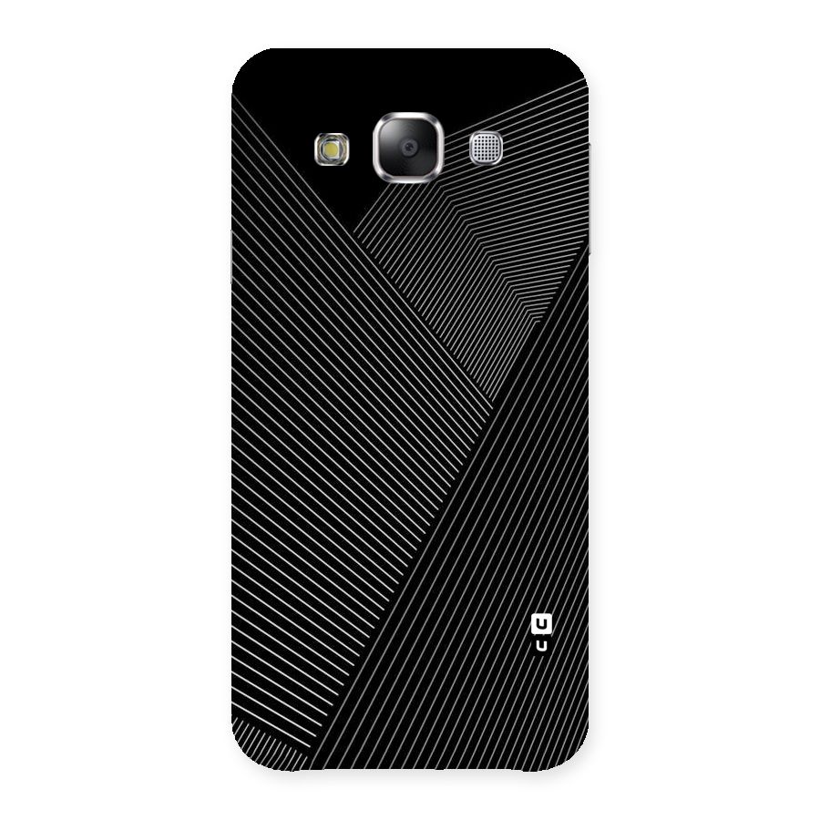 Aesthetic White Stripes Back Case for Samsung Galaxy E5