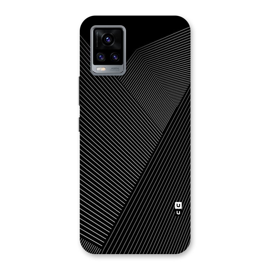 Aesthetic White Stripes Back Case for Vivo V20