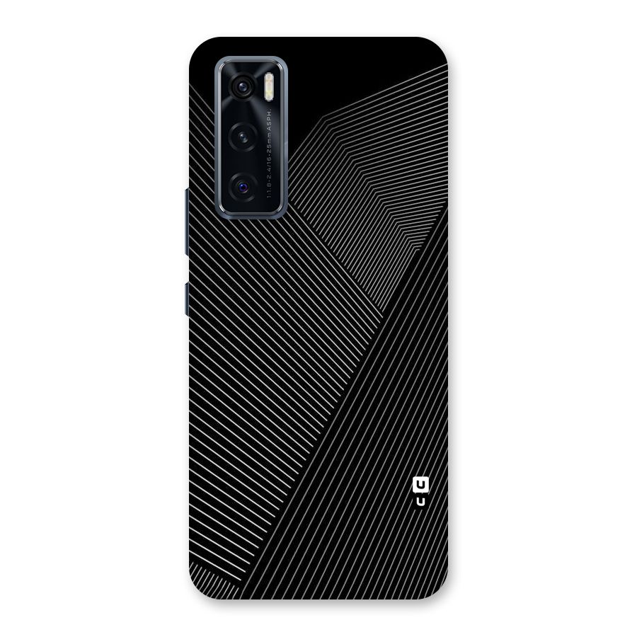 Aesthetic White Stripes Back Case for Vivo V20 SE