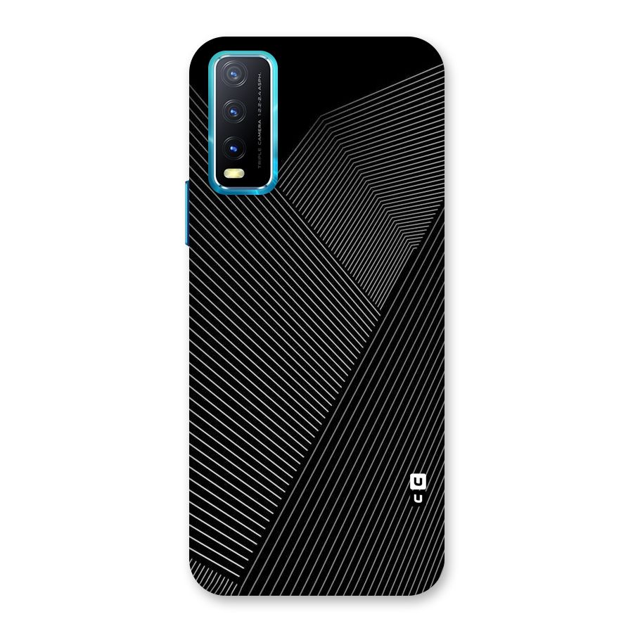 Aesthetic White Stripes Back Case for Vivo Y20A