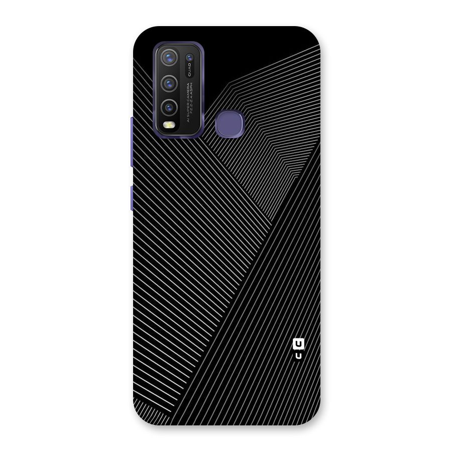 Aesthetic White Stripes Back Case for Vivo Y30