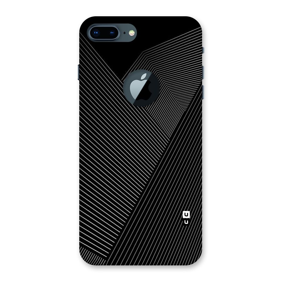 Aesthetic White Stripes Back Case for iPhone 7 Plus Logo Cut