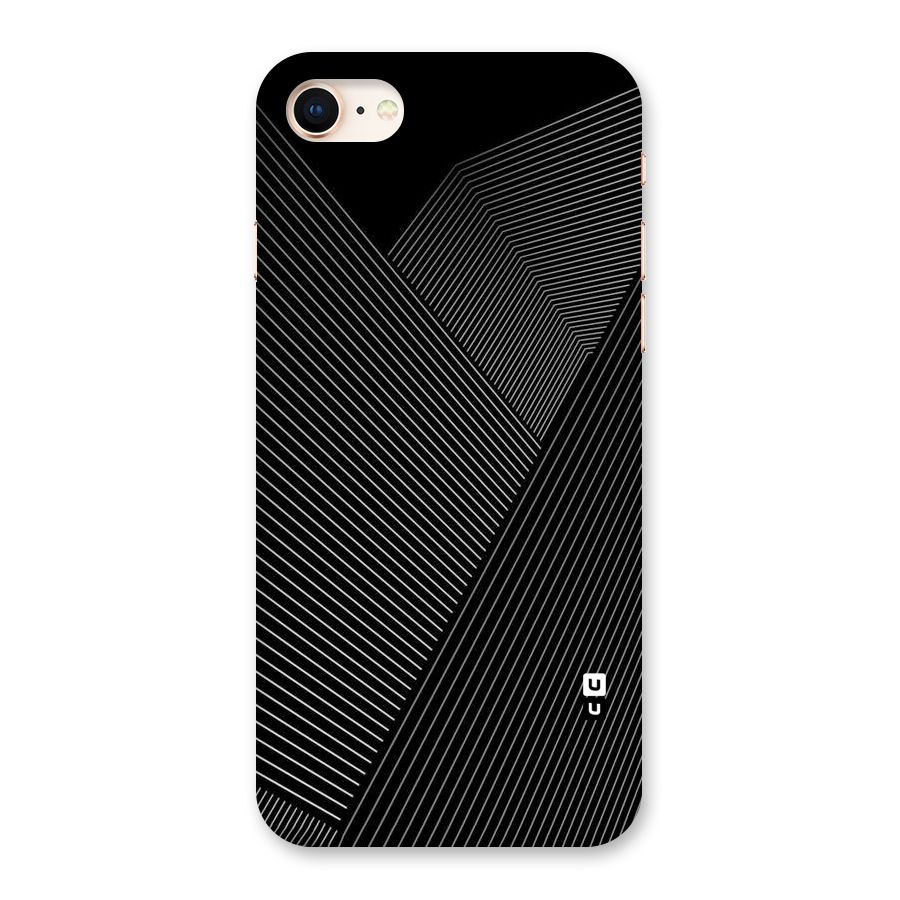 Aesthetic White Stripes Back Case for iPhone 8
