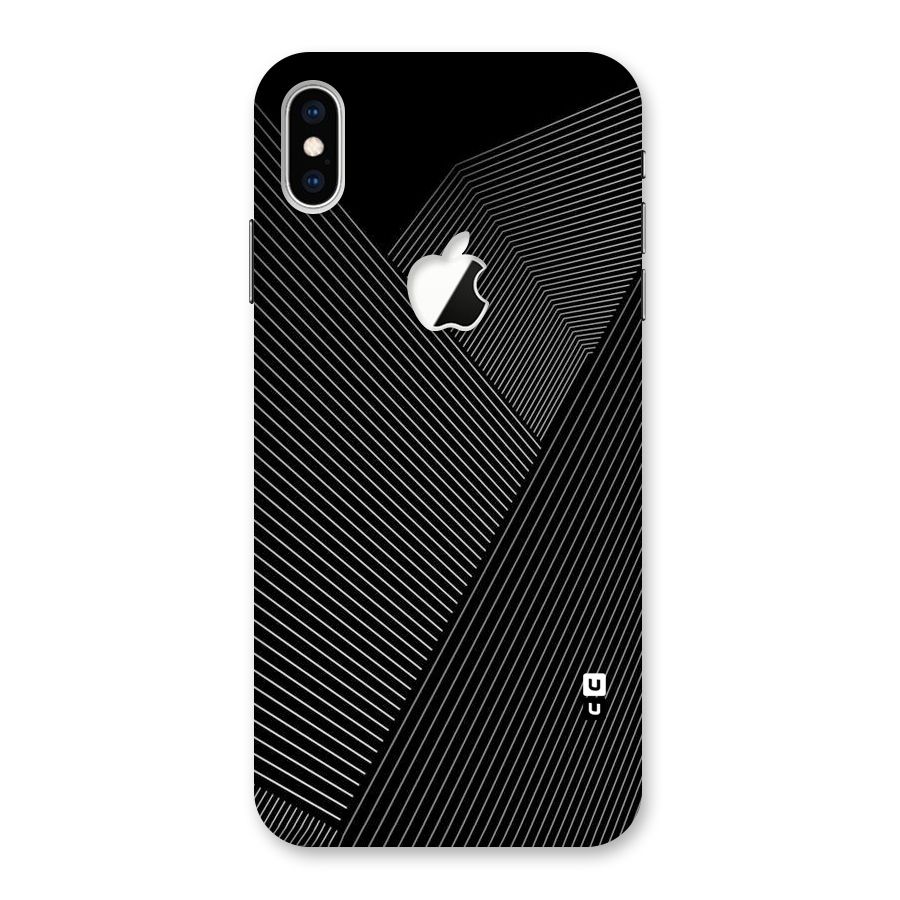 Aesthetic White Stripes Back Case for iPhone XS Max Apple Cut