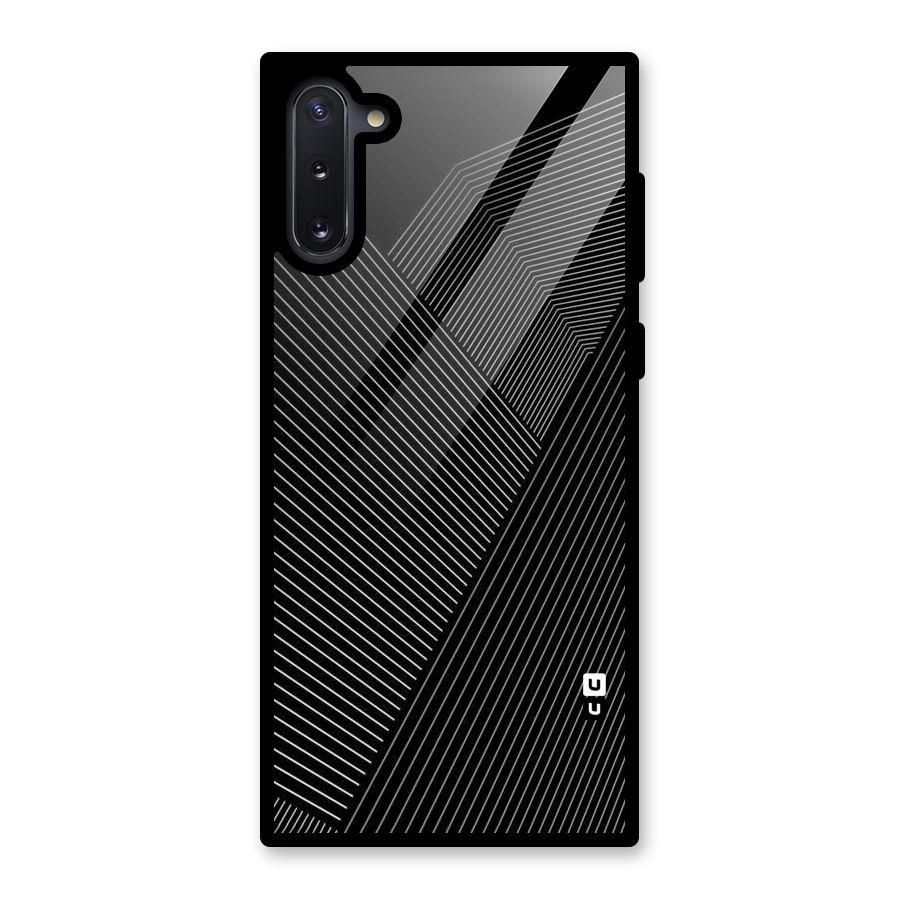 Aesthetic White Stripes Glass Back Case for Galaxy Note 10
