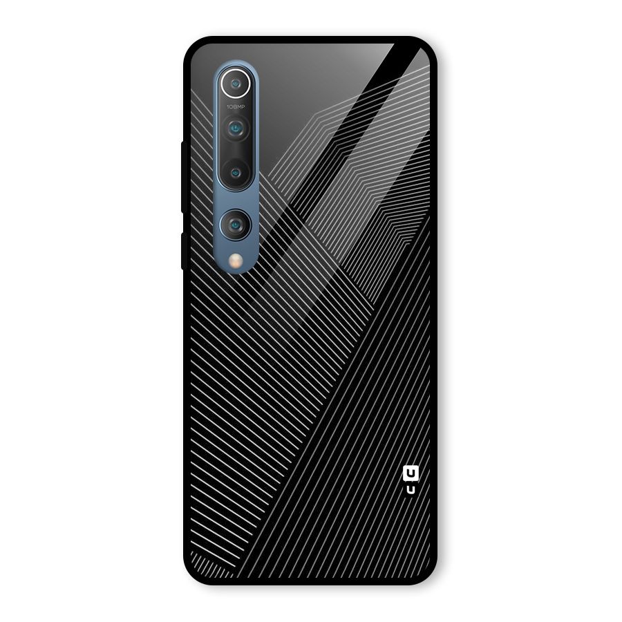 Aesthetic White Stripes Glass Back Case for Mi 10