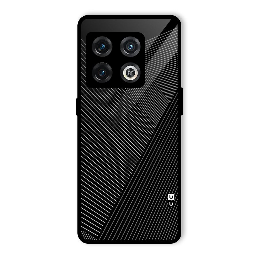 Aesthetic White Stripes Glass Back Case for OnePlus 10 Pro 5G