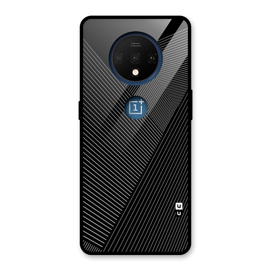 Aesthetic White Stripes Glass Back Case for OnePlus 7T