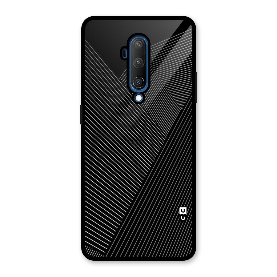 Aesthetic White Stripes Glass Back Case for OnePlus 7T Pro