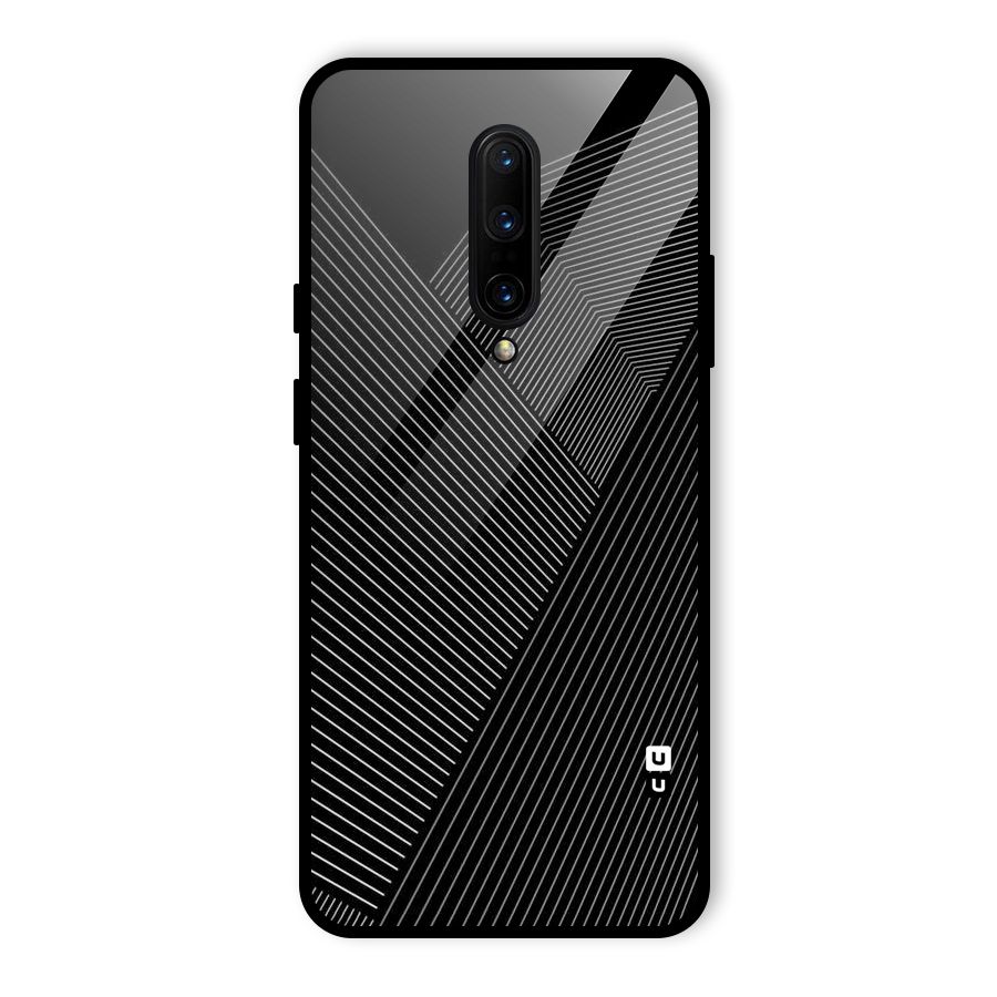 Aesthetic White Stripes Glass Back Case for OnePlus 7 Pro