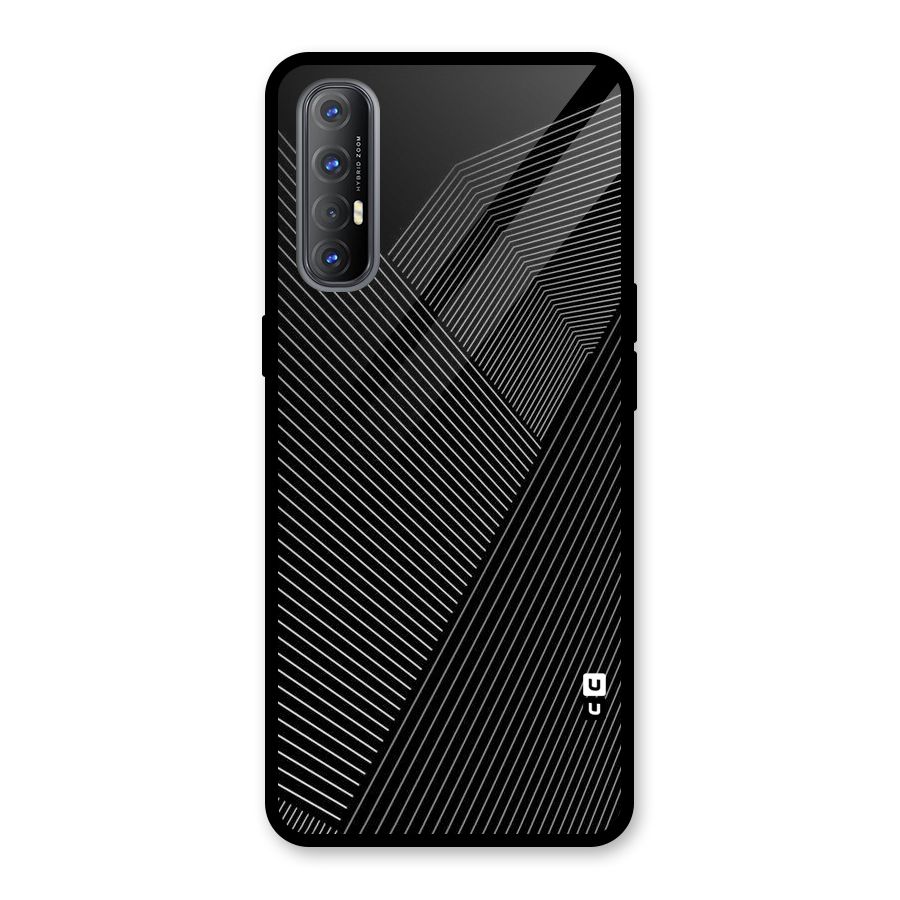 Aesthetic White Stripes Glass Back Case for Oppo Reno3 Pro