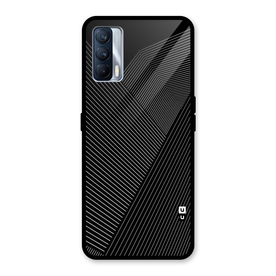 Aesthetic White Stripes Glass Back Case for Realme X7