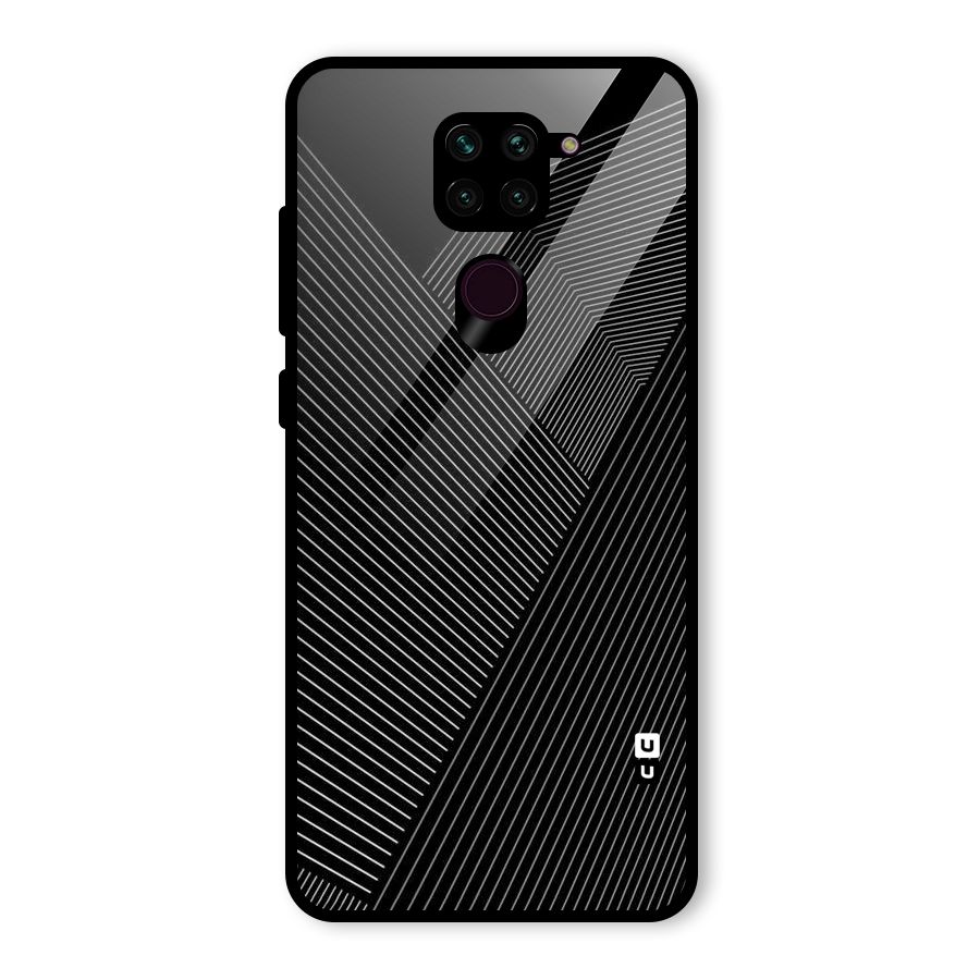 Aesthetic White Stripes Glass Back Case for Redmi Note 9