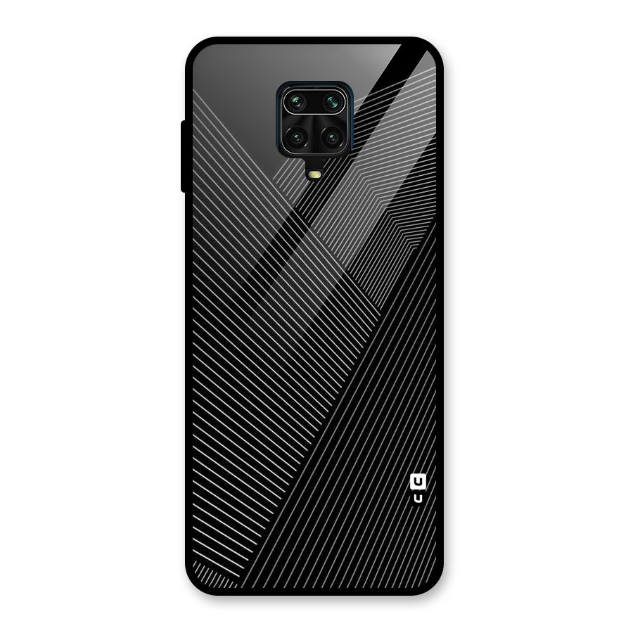 Aesthetic White Stripes Glass Back Case for Redmi Note 9 Pro Max
