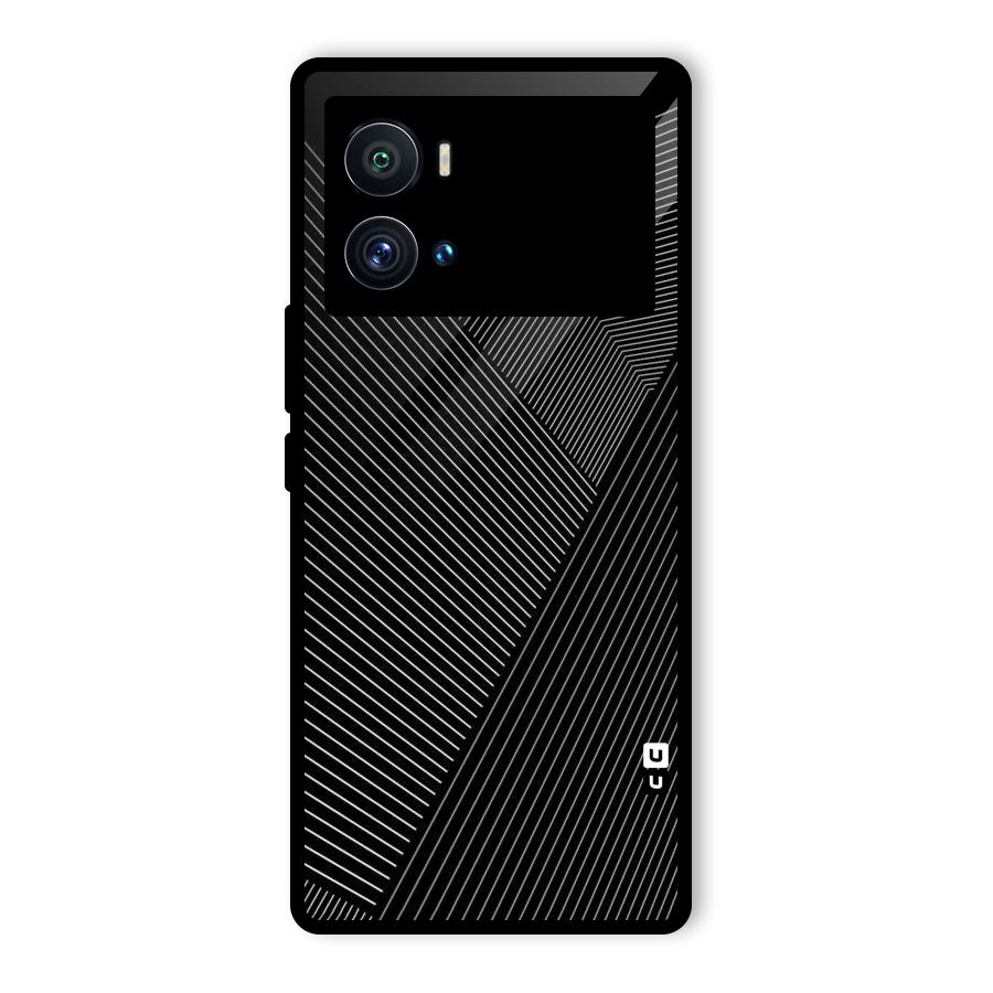 Aesthetic White Stripes Glass Back Case for Vivo iQOO 9 Pro