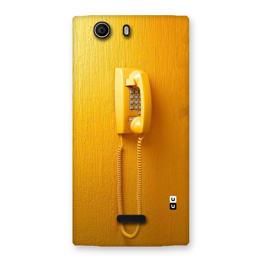 Aesthetic Yellow Telephone Back Case for Canvas Nitro 2 E311
