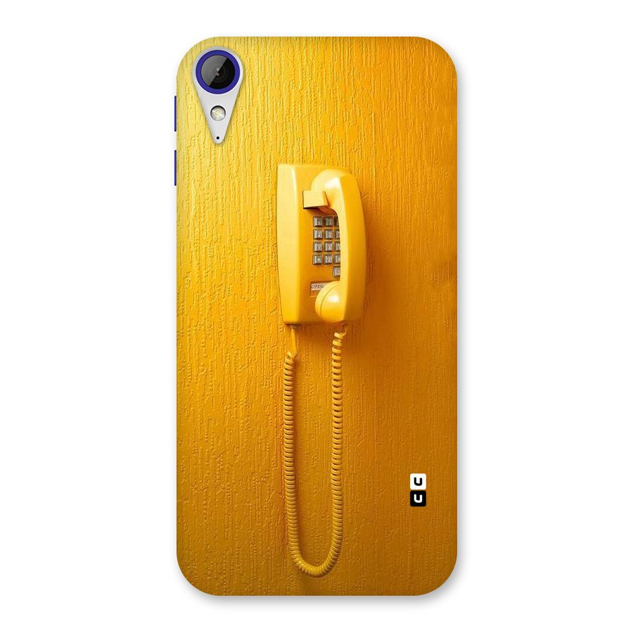 Aesthetic Yellow Telephone Back Case for Desire 830