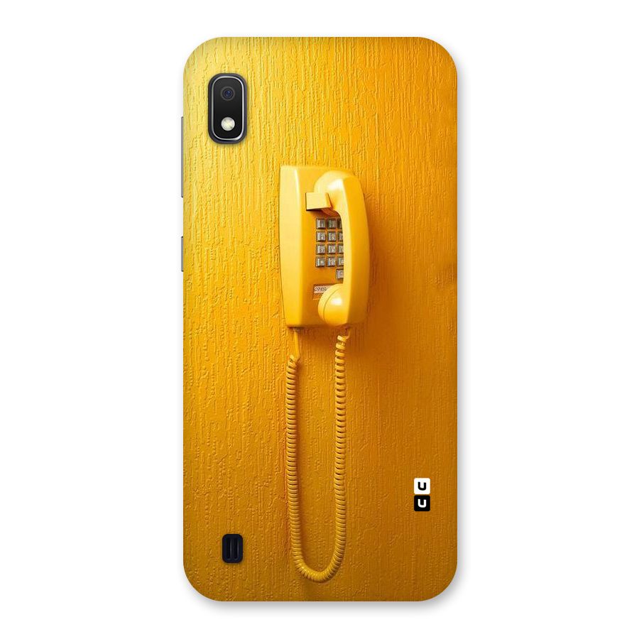 Aesthetic Yellow Telephone Back Case for Galaxy A10